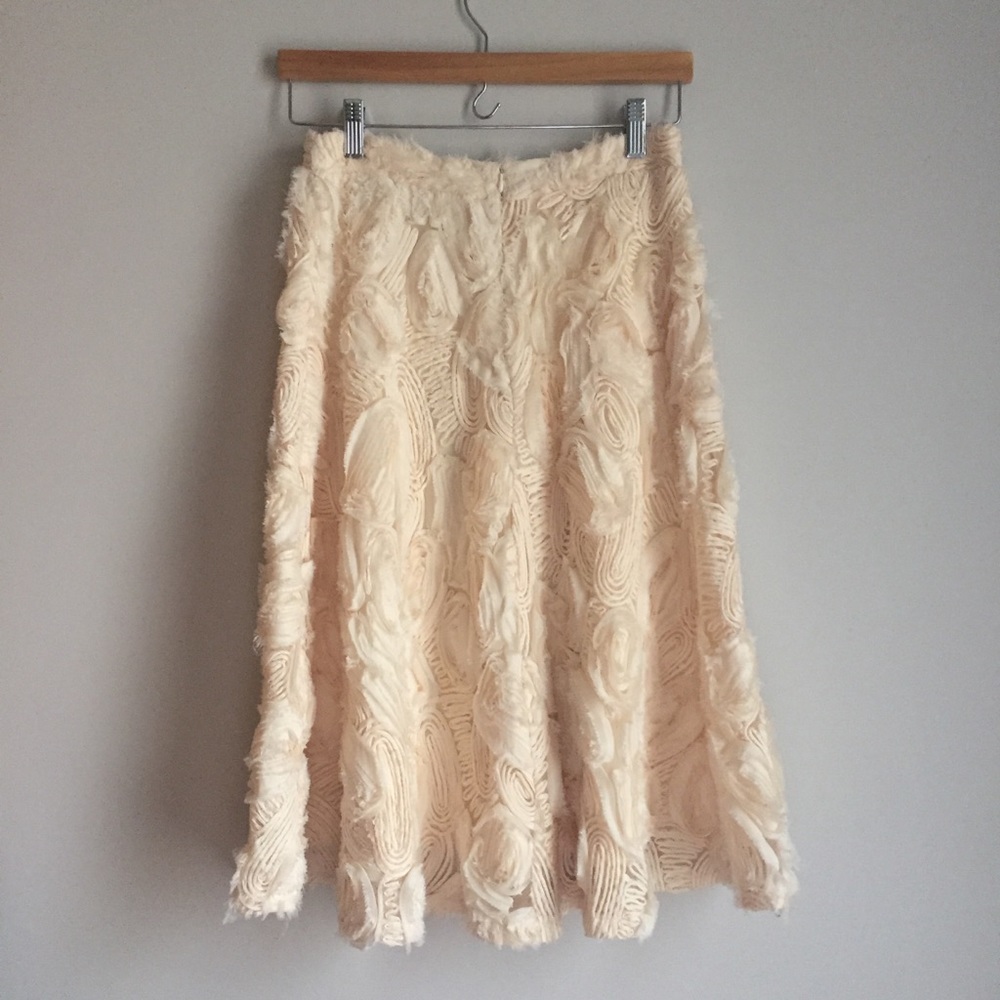 Anthropologie Tufted Blossom Skirt - Picture 5 of 7